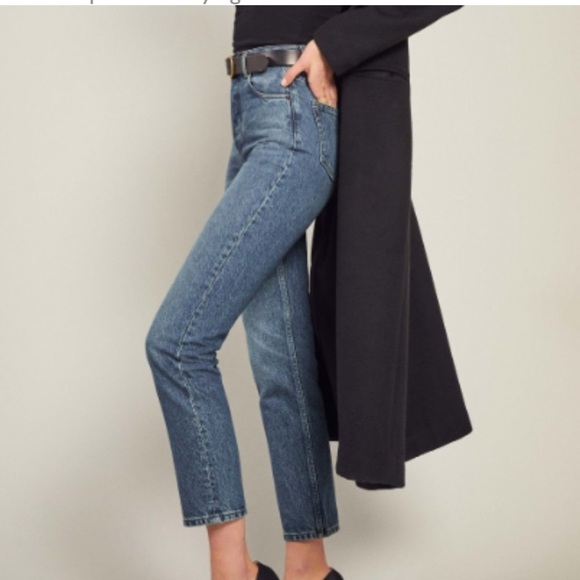 Reformation Shasta Destroyed Straight Jeans - Picture 1 of 9